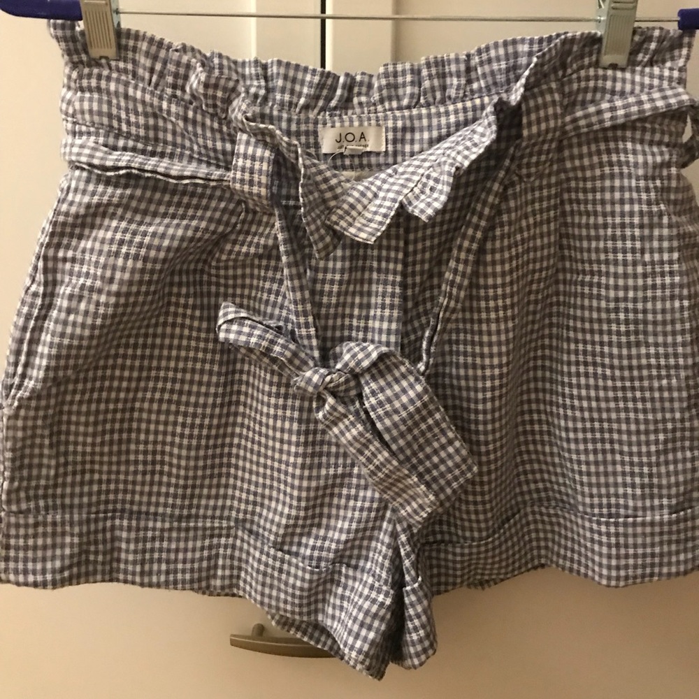 Cotton gingham shorts